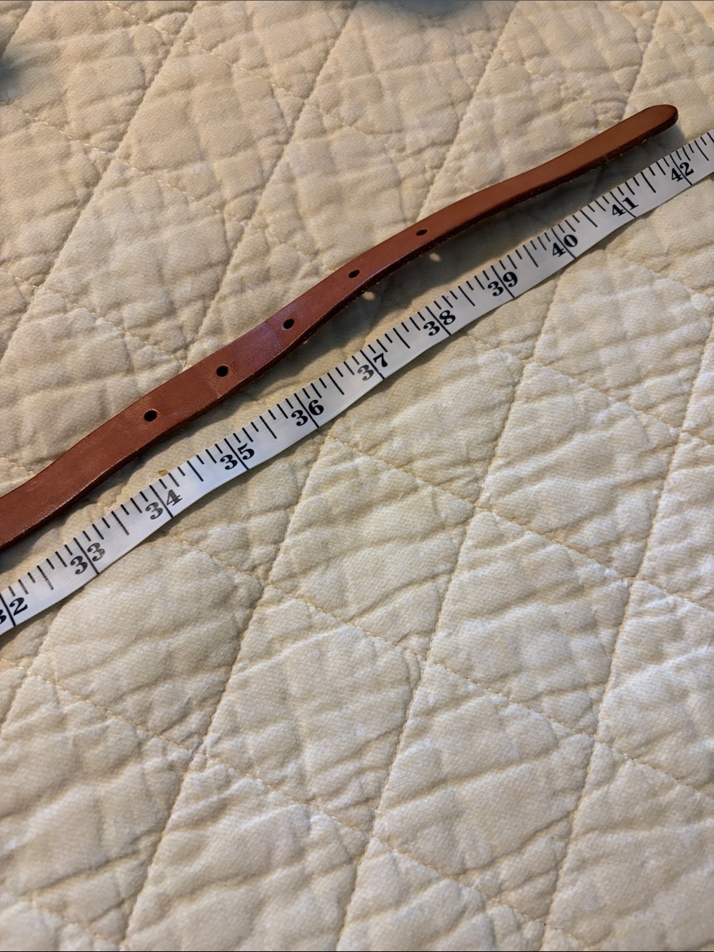 J. Crew Slim Brown Women’s Genuine Leather Belt with Brushed Silver Buckle - Picture 6 of 8